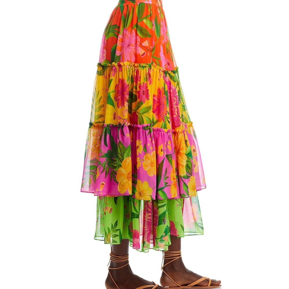 FARM Rio Romantic Garden tiered skirt & crop top - Picture 3 of 4